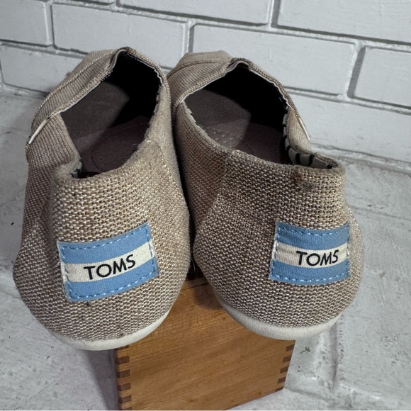 New Tom’s Women’s Alpargata Natural Undyed Heritage Canvas Slip Ons Size 8 - Picture 9 of 11